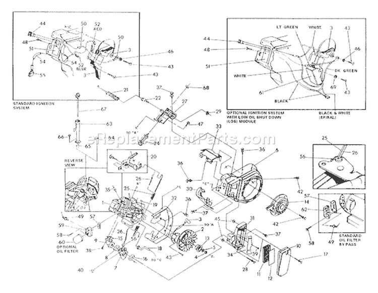 Page A Diagram and Parts List for 9585-4  Briggs and Stratton Pressure Washer